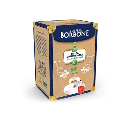 Caffè Borbone Cialde ESE 44, café noir, Pack de 100 Cialdes