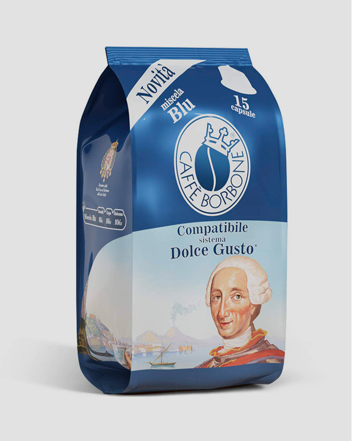 Caffè Borbone, compatible Dolce Gusto®, café bleu 90 Capsules