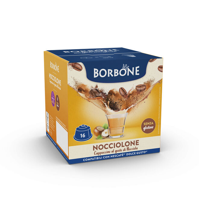 Caffè Borbone Noisettes compatible Dolce Gusto® 16 Capsules