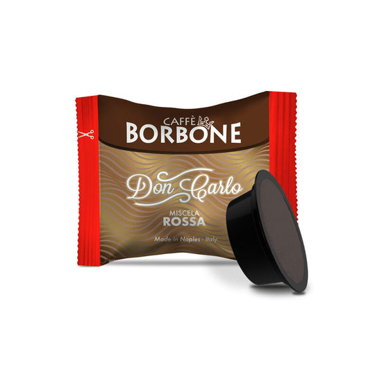 Caffè Borbone compatible Lavazza a Modo Mio®, café rouge, pack de 100 capsules
